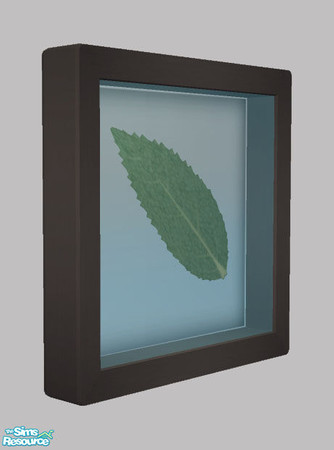 Sims 2 — Nature's Art - Leaf Frame 03 by Shakeshaft — Part of a set of wall mounted Flower and Leaf relief art, set
