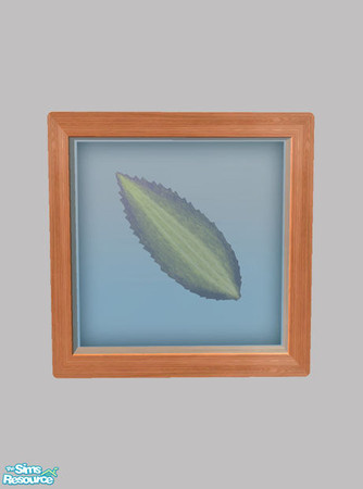 Sims 2 — Nature's Art - Leaf 03 by Shakeshaft — Part of a set of wall mounted Flower and Leaf relief art, set includes