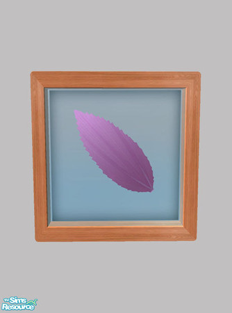 Sims 2 — Nature's Art - Leaf 02 by Shakeshaft — Part of a set of wall mounted Flower and Leaf relief art, set includes