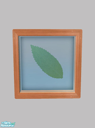 Sims 2 — Nature's Art - Leaf 01 by Shakeshaft — Part of a set of wall mounted Flower and Leaf relief art, set includes