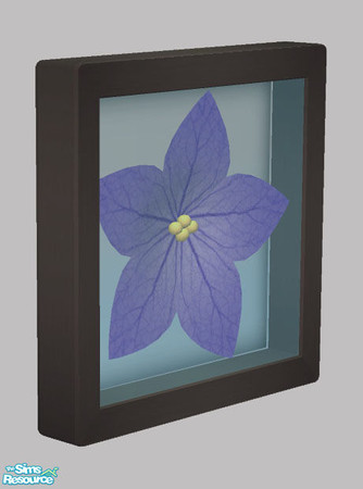 Sims 2 — Nature's Art - Flower Frame 03 by Shakeshaft — Part of a set of wall mounted Flower and Leaf relief art, set