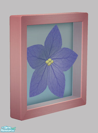 Sims 2 — Nature's Art - Flower Frame 02 by Shakeshaft — Part of a set of wall mounted Flower and Leaf relief art, set