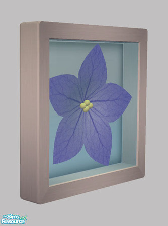 Sims 2 — Nature's Art - Flower Frame 01 by Shakeshaft — Part of a set of wall mounted Flower and Leaf relief art, set