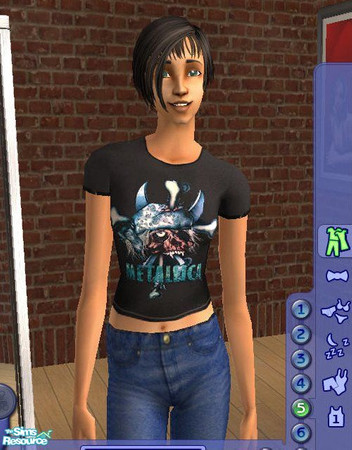 Sims 2 — By Request 20... Metallica - 8 by Dr. Macabre — I really have no clue what htis shirt is talking about, but it
