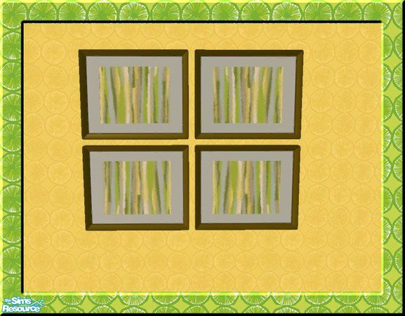 Sims 2 — TC29 Limes Collection - 4 Picture by jeni — A recolour of the '4 veg in repose' painting.