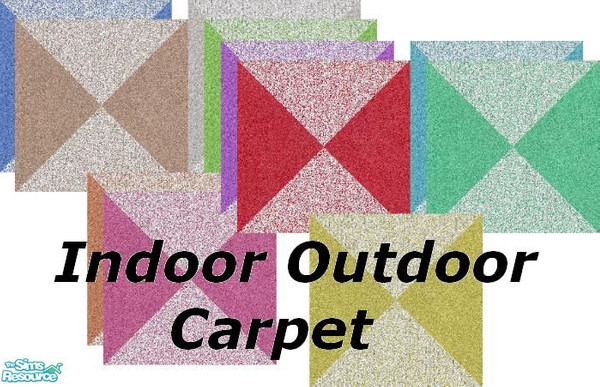 Sims 2 — Indoor Outdoor Carpets by Lorah — Rugged and beautiful; Use anywhere.