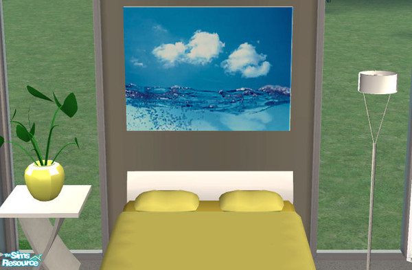 Sims 2 — Celeste Painting Water by Simtrish — Beautiful Painting, 2tile.