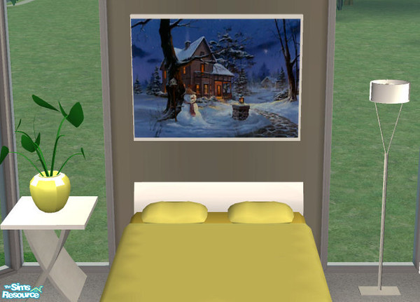 Sims 2 — Celeste Painting Winter by Simtrish — Beautiful winter painting.