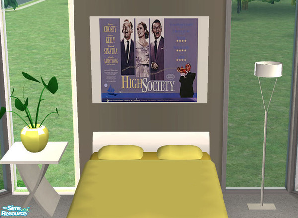 Sims 2 — Celeste Painting HighSociety by Simtrish — Painting shows the movie poster of the classic movie with Grace