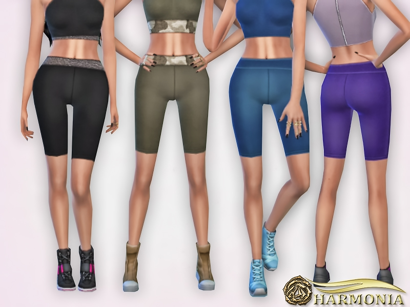 The Sims Resource Slinky High Waisted Cycle Shorts