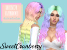 Sims 4 — Britney Pastel Rainbow Hair - Sintiklia Recolor by SweetCranberry — This a recolor of Britney hair by Sintiklia