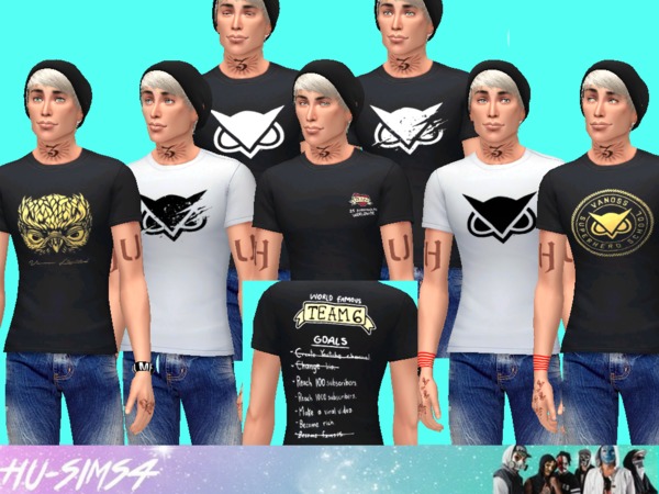 The Sims Resource - Vanoss Gaming Male T-shirts