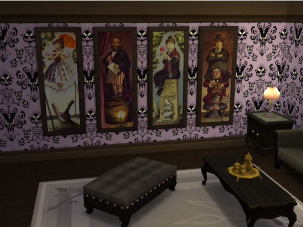 Sims 4 — Haunted Mansion Paintings by yourobedientphantom — These are the paintings as seen in Disney's Haunted Mansion