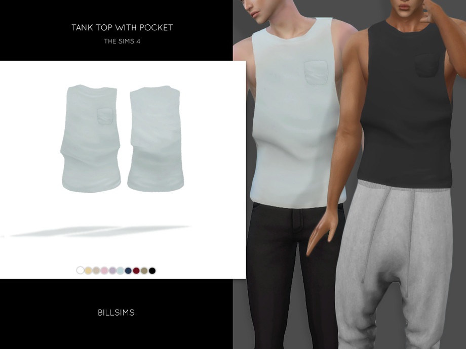 The Sims Resource Tank Top With Pocket