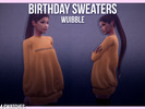 Sims 4 — Grande Birthday Collection (MESH NEEDED) by xvibrations — These recolorings/sweaters/ t-shirts are all based on