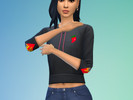 Sims 4 — Caliente Top - Get to Work needed by bbywitch — A quick and simple recolor of the sweatshirt from Get to Work. A