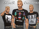 Sims 4 — Rock That Bot-Tee by silvercyclone — Looking to spice up your male sims wardrobes with a little humor and that