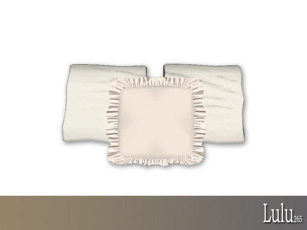 Sims 4 — Ashley Bedroom Decor Bed Pillows by Lulu265 — Part of the Ashley Bedroom Set