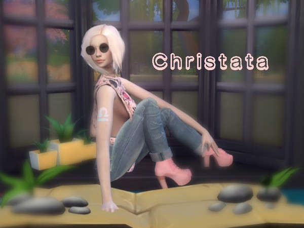 Sims 4 — Libra Gradient Tattoo by ThatWeirdFilipinoSimmer — This tattoo is tattoo is a Libra sign with a colorful