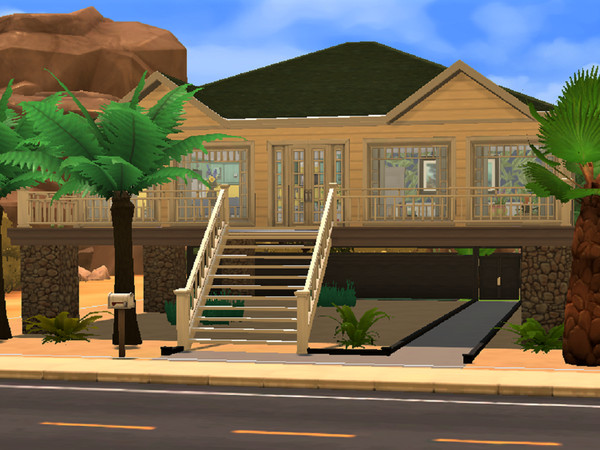 Sims 4 — Sandtrap Flat NOCC by rcurrier4252 — The previous owners had quite the vibrant taste in decor, but none the