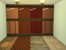 Sims 4 — Shades of Red Walls by Enna63 — Artex walls with panelling and a choice of four shades of red: