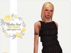 Sims 4 — Restless Soul: Right Arm Tattoos by Nords — A set of 18 right arm tattoos. ---------------- Info