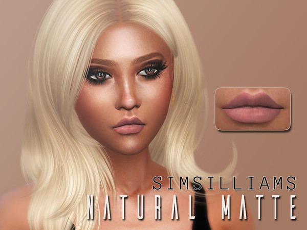 Sims 4 — Natural matte lipstick  by Simsilliams_ — Natural lipstick 