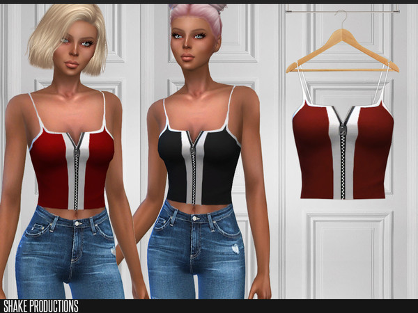 Sims 4 — ShakeProductions 161 - Top by ShakeProductions — Tops/Tanks Handpainted 13 Colors