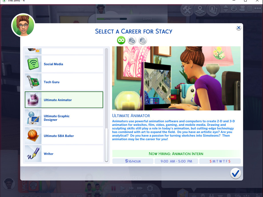 The Sims Resource - Ultimate Animator Career