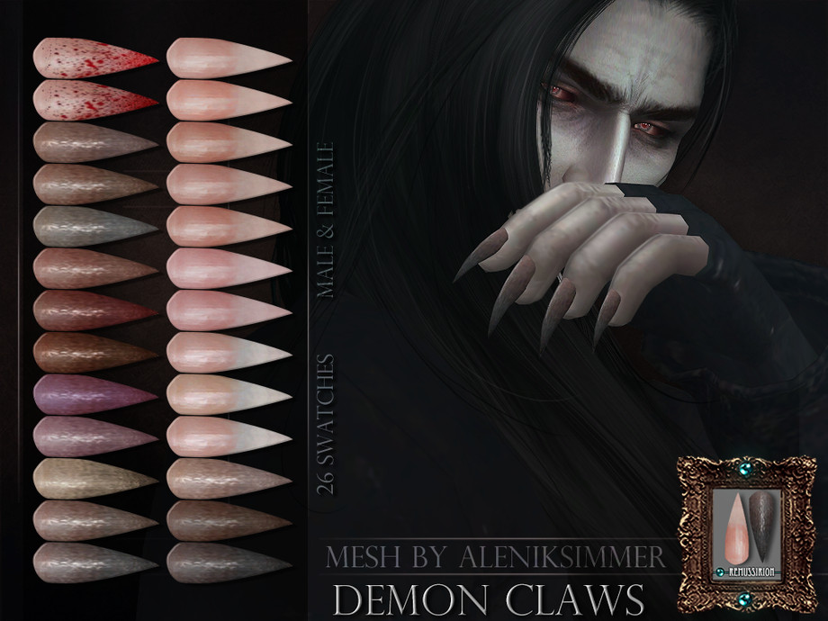 Sims 4 - Demon Claws by RemusSirion - Demon Claws for the Sims 4 This is .....