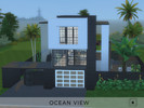 Sims 4 — Ocean View by Kuri96 — On the ground floor there's a large garage, a sauna, a bathroom and the access to the