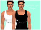 Sims 4 — T-Shirt: How You Doing? SET by PonyNexus — this is the set of both of my creations combined, including male and