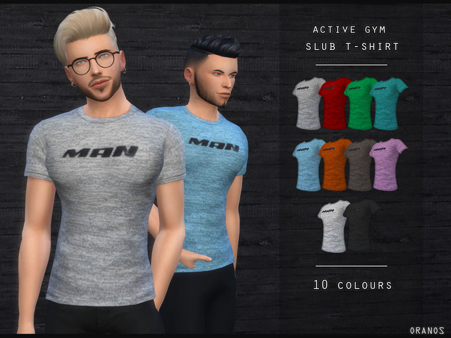 The Sims Resource - Active Gym Slub T-Shirt