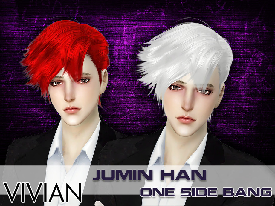 The Sims Resource - Vivian JuminHan One Side Bang