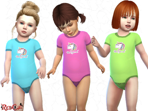 Sims 4 — Magical Bodysuit for Girls by RedCat — - 12 Different Colors - Only for Girls - Everyday and sleepwear - Find in