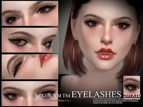 Sims 4 — S-Club WM ts4 eyelashes 201810 by S-Club — Eyelashes, 4 swatches, hope you like, thank you. Categories :