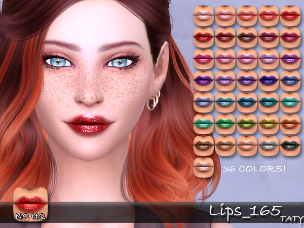 Sims 4 — [Ts4]Taty_Lips_165 by tatygagg — - Female - Human, Alien - Teen to Elder - Hq Compatible
