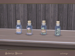 Sims 4 — Sabrina Decor. Flask with Crystals by soloriya — Glass flask with crystals. Part of Sabrina Decor set. 3 color
