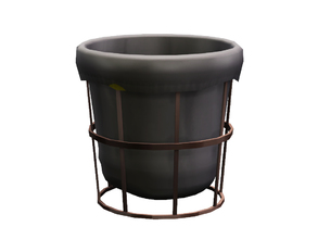 Sims 4 — Barclay Trash Can by sim_man123 — An industrial-chic trashcan, as part of my Barclay Office add-on set.