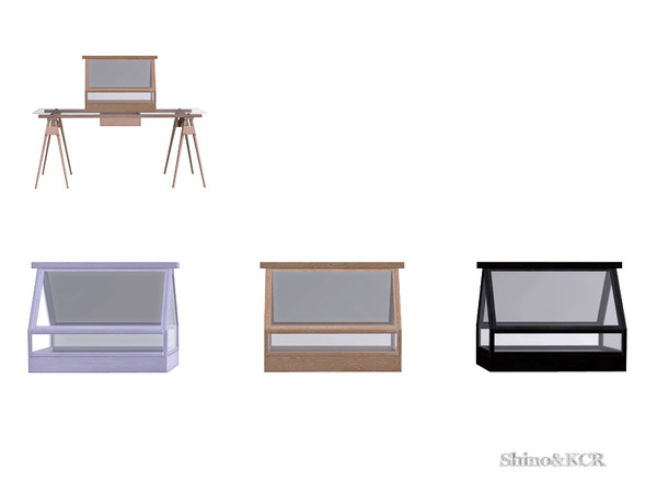 Sims 4 — Study Cologne 18 - Green House on Floor by ShinoKCR — Modern an minimalistic Home Office Furniture - inspired by