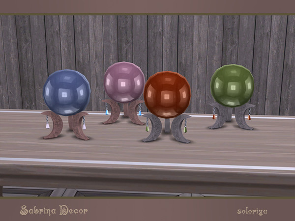 Sims 4 — Sabrina Decor. Magic Crystal ball. by soloriya — Decorative magic crystal ball. Part of Sabrina Decor set. 4