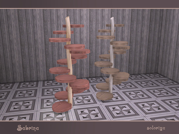 Sims 4 — Sabrina. Storage with Round Shelves by soloriya — Storage with round shelves. Has slots for small or medium