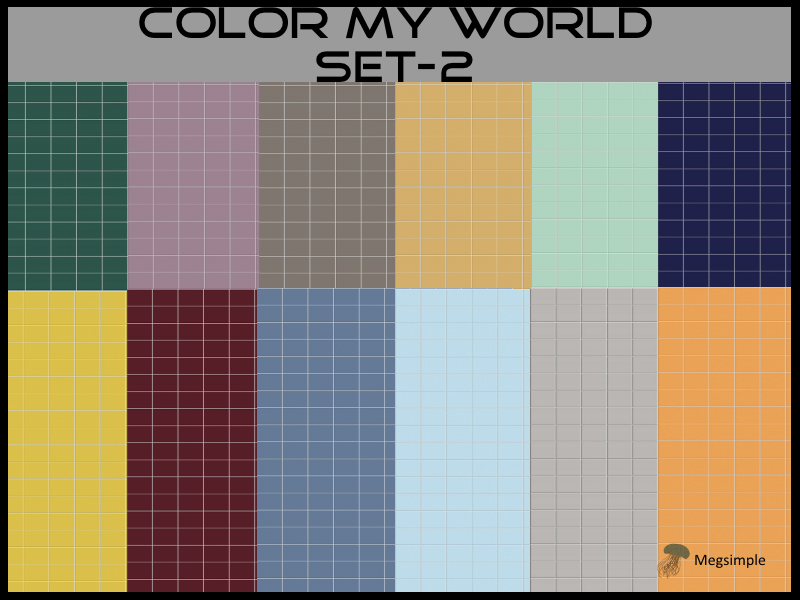 The Sims Resource | Color My World Collection Part 2