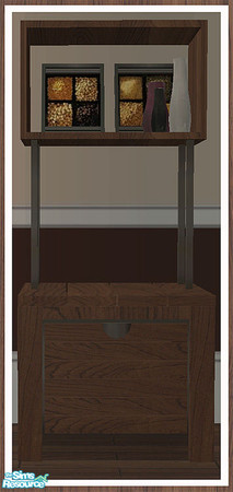 Sims 2 — MAXIMO Dining Dresser - Pictures & Vases by simtomatic — This file recolours the pictures and vases only.
