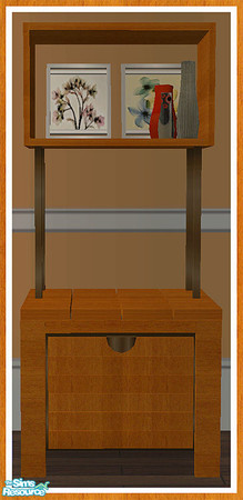 Sims 2 — MAXIMO Dining Dresser - Pictures & Vases by simtomatic — Pictures by Stephen Meyers. This file recolours the