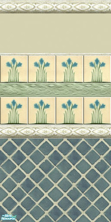 Sims 2 — Antique wall 009 by Helena — -