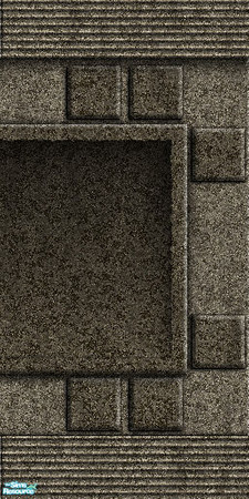 Sims 2 — Castle Walls - Brown - 3 - Right by maylynn55 — Made by MayLynn55 **TSRAA** This wall is made of a brown colored