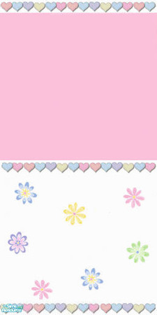 Sims 2 — Tinker pink wall 2 by devilishdawn — Second wall to go with the Tinker pink wall(requested)