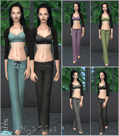 Sims 2 — tabbs Pj's -/ Mojo /- by Staramime — These are my Mojo Pj's. Which also double as Athletic Wear. Mesh is By: