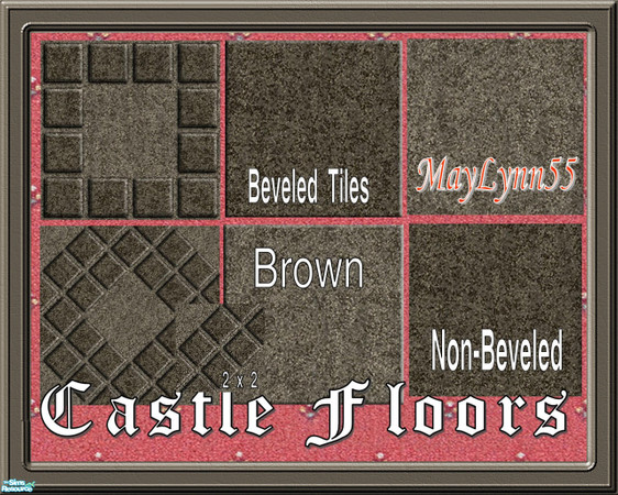 Sims 2 — Castle Floors - Brown by maylynn55 — Made by MayLynn55 **TSRAA** These floors are all made of a brown colored